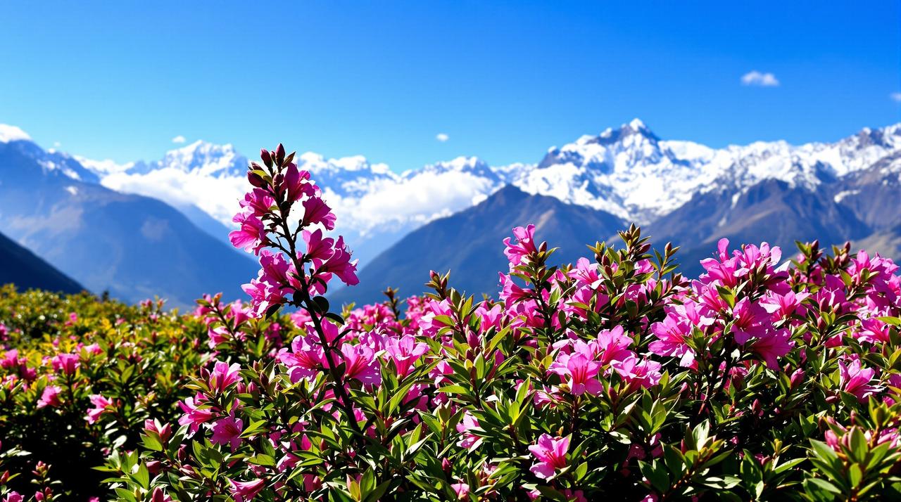 精彩视频 - 云南香格里拉高山杜鹃盛放纪实